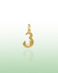 Georgian Letter V in Gold with Diamond