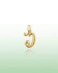 Georgian Letter U in Gold with Diamond