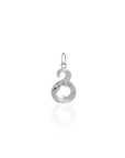 Georgian Letter G in White Gold