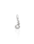 Georgian Letter H in White Gold