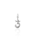 Georgian Letter J in White Gold