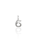 Georgian Letter N in White Gold