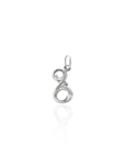 Georgian Letter Z in White Gold