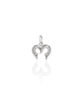 Georgian Letter O in White Gold