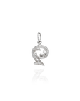 Georgian Letter D in White Gold