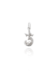 Georgian Letter J in White Gold