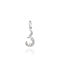 Georgian Letter K in White Gold