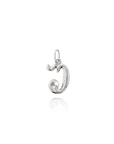 Georgian Letter U in White Gold