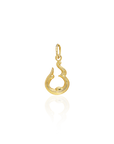 Georgian Letter TS in Gold with Diamond
