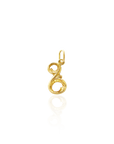 Georgian Letter Z in Gold with Diamond