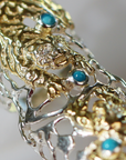 Turquoise Ring 'Tiger & Leopard'