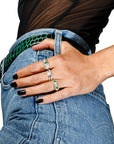 Emerald and White Gold Ring- Shah