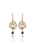 Marilisi handcrafted artisan gold baguette emerald ring fine jewelry front side
