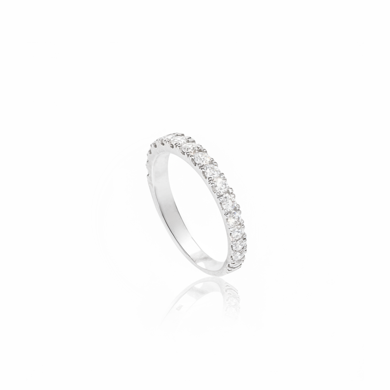 Wedding Band with Diamonds