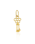 Gold Charm - Key of Happiness