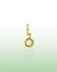 Georgian Letter B in Gold with Diamond