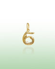 Georgian Letter N in Gold with Diamond