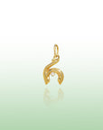 Georgian Letter R in Gold with Diamond
