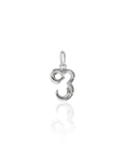 Georgian Letter Ph in White Gold