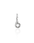 Georgian Letter Kh in White Gold