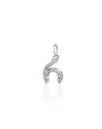 Georgian Letter R in White Gold