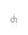 Georgian Letter T in White Gold