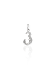 Georgian Letter V in White Gold