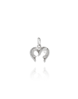 Georgian Letter O in White Gold
