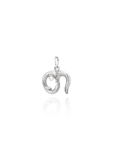 Georgian Letter T in White Gold
