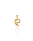 Georgian Letter D in Gold with Diamond