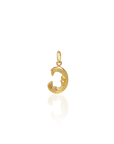 Georgian Letter E in Gold with Diamond