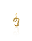 Georgian Letter Ph in Gold with Diamond