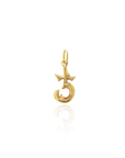 Georgian Letter J in Gold with Diamond