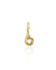 Georgian Letter KH in Gold with Diamond