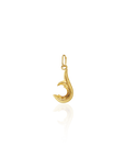 Georgian Letter Q in Gold with Diamond