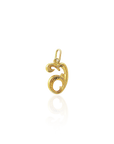 Georgian Letter Sh in Gold with Diamond