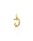 Georgian Letter U in Gold with Diamond