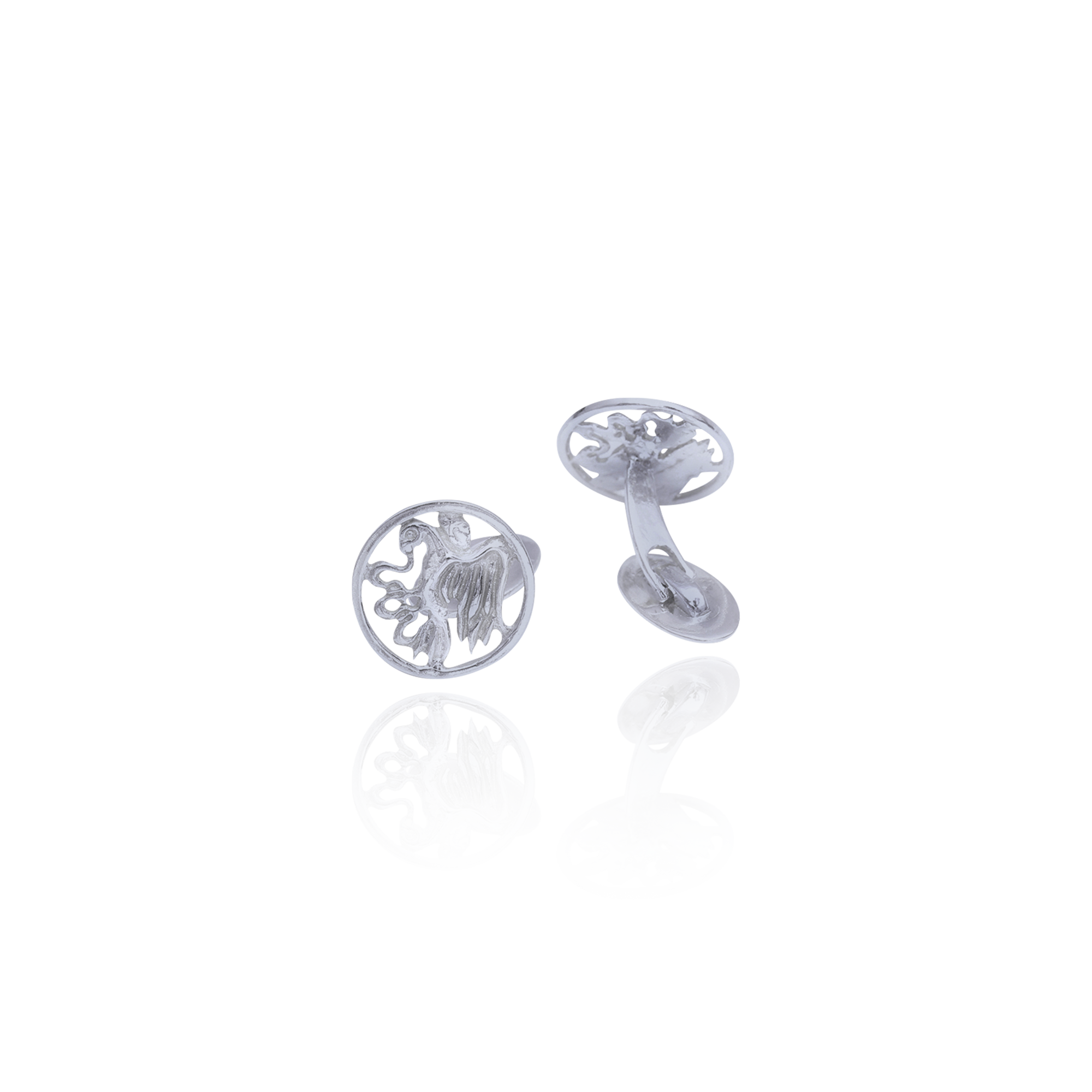 pair of silver cufflinks