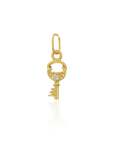 key charm with diamond
