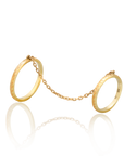 Gold chain rings