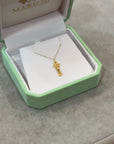 Gold Charm - Key of Happiness