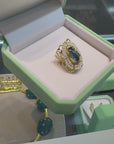 Pearl and Topaz Ring
