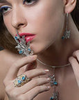 Silver Necklace 'Butterflies'